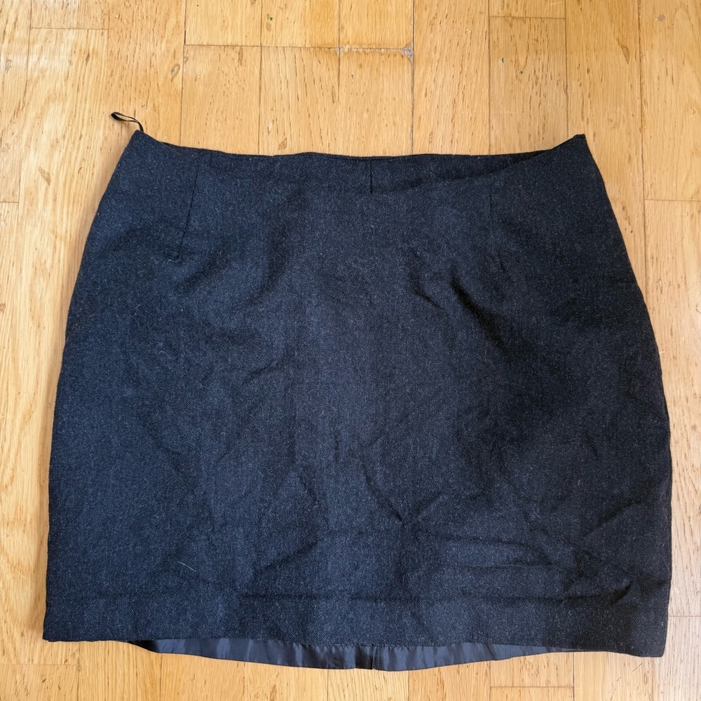 Heathered Black Mini Skirt for Women